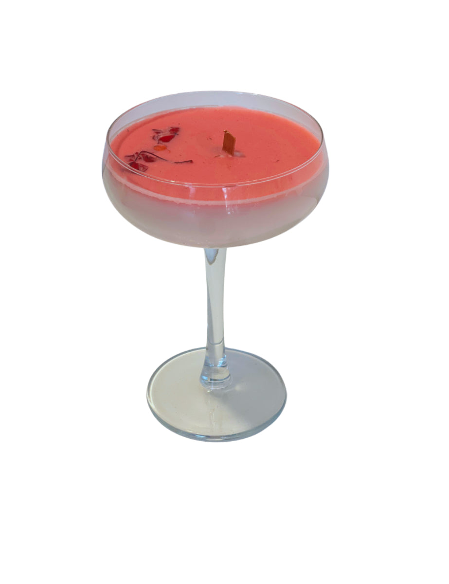 Strawberry Daiquiri Cocktail Candle