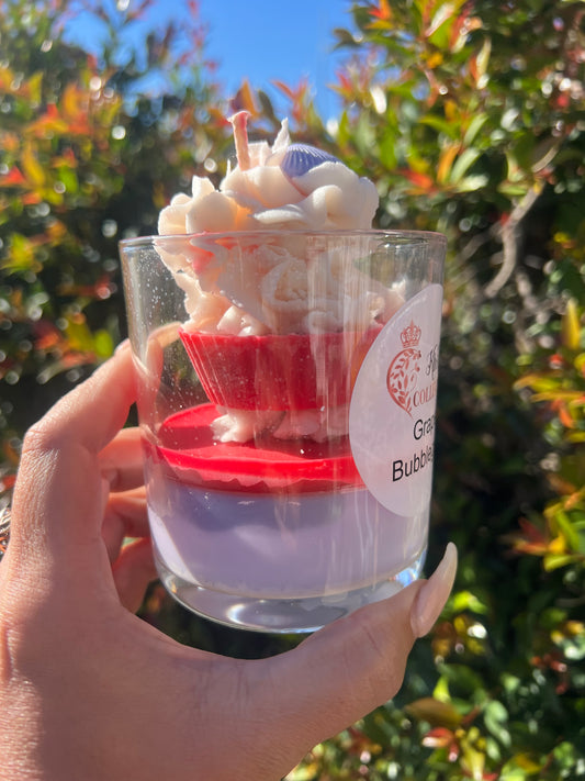 Grape Bubblegum dessert candle